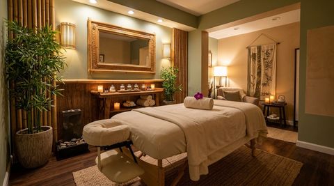 Illustration of purple diamond massage, massage spa in South El Monte, CA